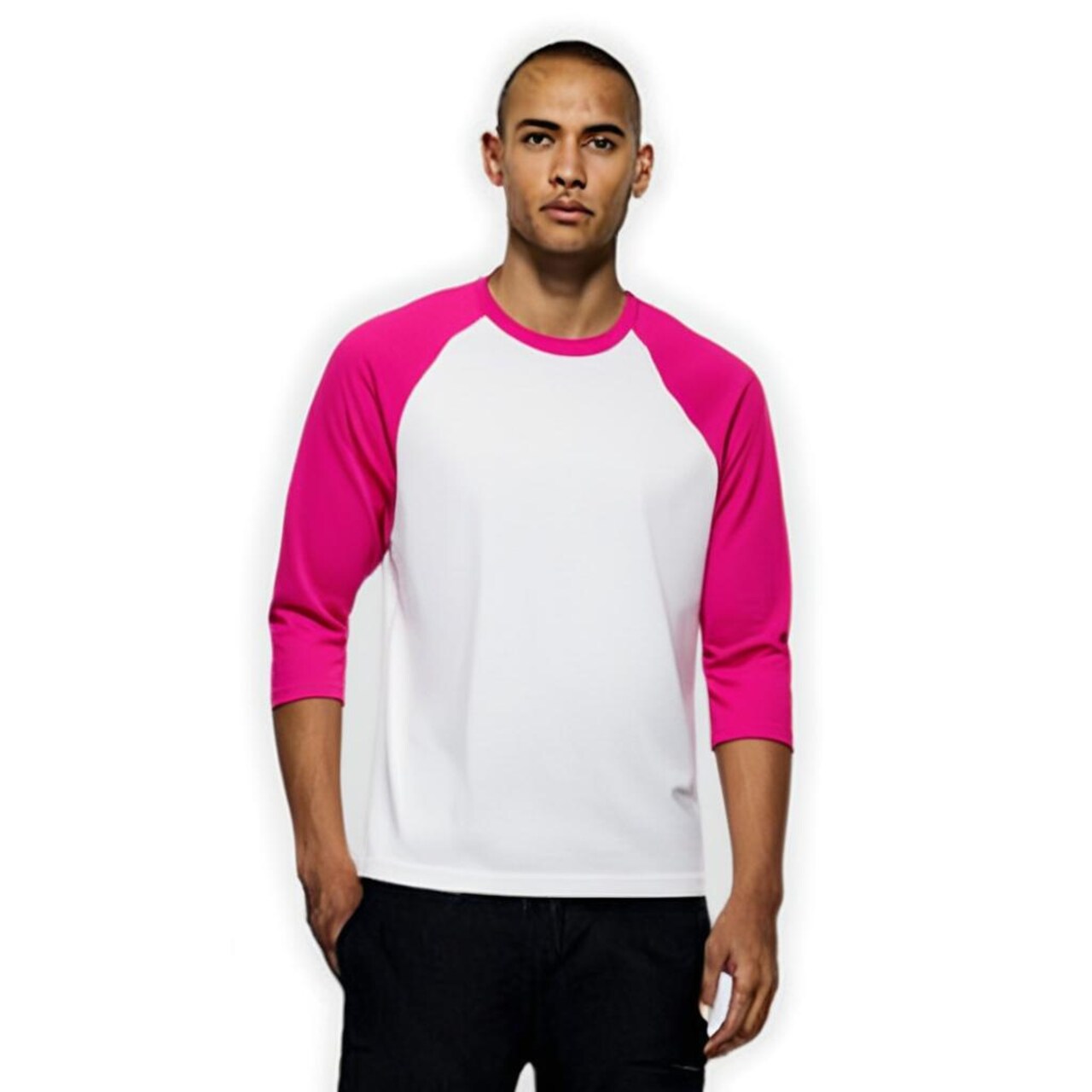 Gildan Heavy Cotton Raglan Crewneck Three-Quarter Sleeve T-Shirt